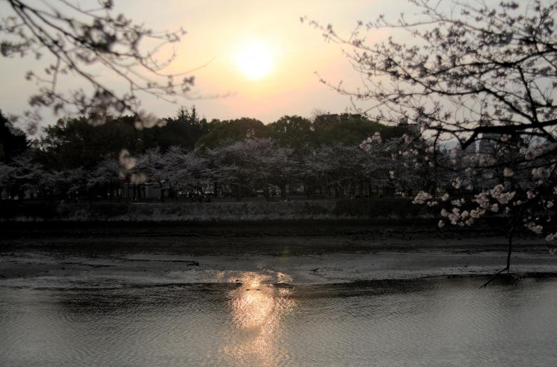 Blick auf den Friedenspark in Hiroshima