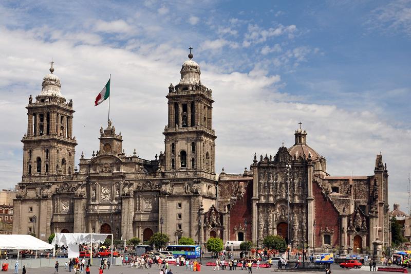 Die Kathedrale am Zócalo