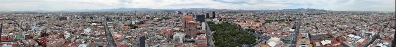 360 Grad Panorama der gigantischen Stadt