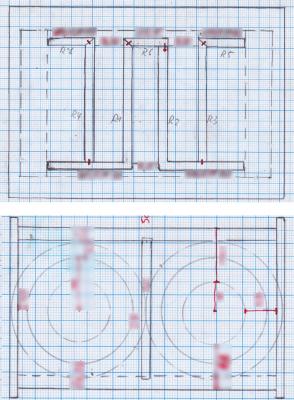 Old-school Bauplan auf Millimeterpapier