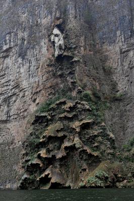 Interessante Felsformation in der Sumidero-Schlucht